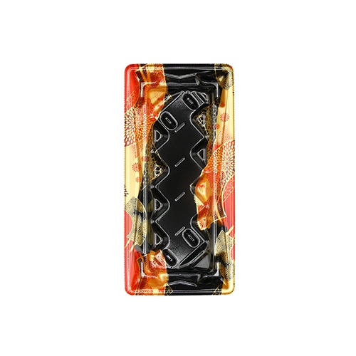 エフピコ 寿司容器 Sステージ枠盛 本体 1-5 はな扇子赤 50枚/袋(ご注文単位18袋)【直送品】