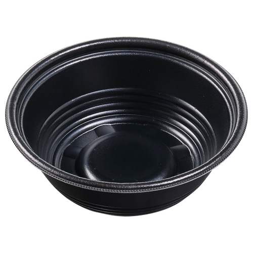 エフピコ 麺容器 MFPホット麺 本体 17(57)R 黒W 50枚/袋(ご注文単位15袋)【直送品】