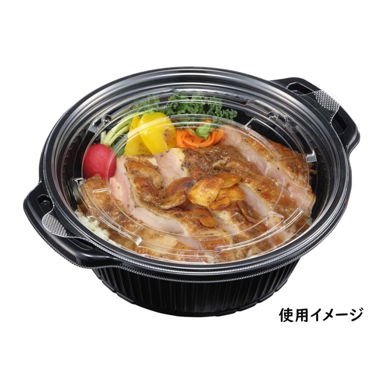 エフピコ 丼・お重容器 T-DLVデリ 22-19 内嵌合KW蓋 穴有 50枚/袋