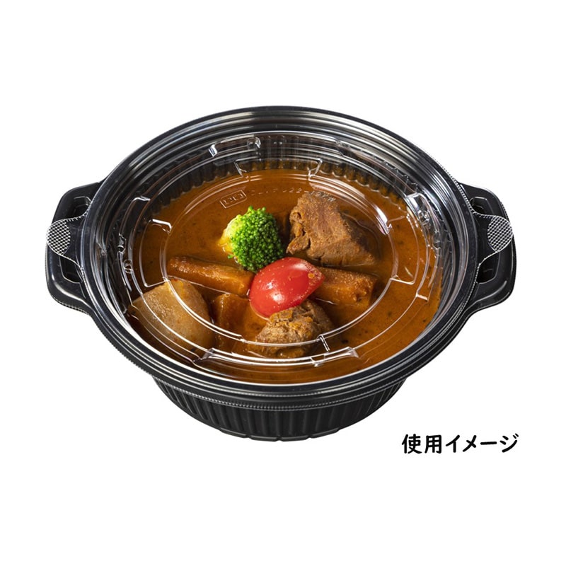 エフピコ 丼・お重容器 T-DLVデリ 22-19 内嵌合KW蓋 穴有 50枚/袋