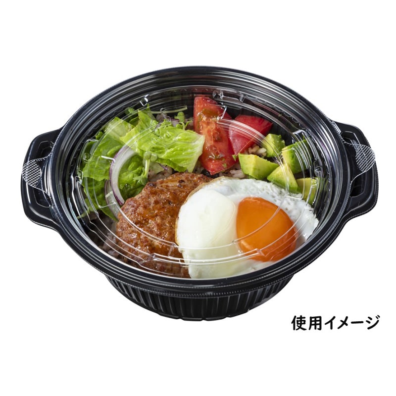 エフピコ 丼・お重容器 T-DLVデリ 22-19 内嵌合KW蓋 穴有 50枚/袋