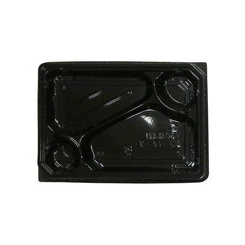 エフピコ 弁当容器　MSD穂高膳　本体 23-17-3 黒 50枚/袋（ご注文単位12袋）【直送品】