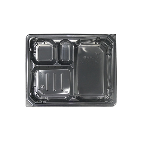 エフピコ 弁当容器　MSD穂高膳　本体 24-19-3 黒 50枚/袋（ご注文単位12袋）【直送品】