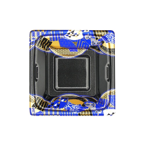 エフピコ 丼容器　MFP角盛重　本体 17-17 扇重ね青 50枚/袋（ご注文単位16袋）【直送品】