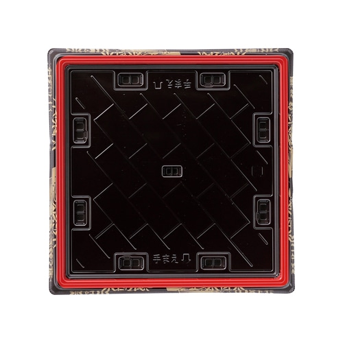 エフピコ 寿司容器 祝賀桶 本体 29-29 30貫 ささ扇金 10枚/袋(ご注文単位16袋)【直送品】