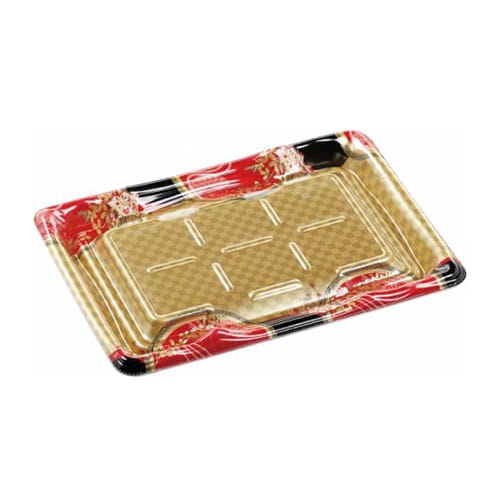 エフピコ 刺身容器 大波台 本体 24-17 花明り金 50枚/袋（ご注文単位12袋）【直送品】