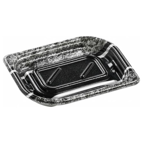 エフピコ 惣菜容器　MFPわかば　本体 15-11 グリエ黒 50枚/袋（ご注文単位25袋）【直送品】