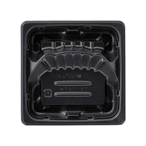 エフピコ 弁当容器 MSDプレイン 本体 13-13TK 黒 50枚/袋(ご注文単位32袋)【直送品】