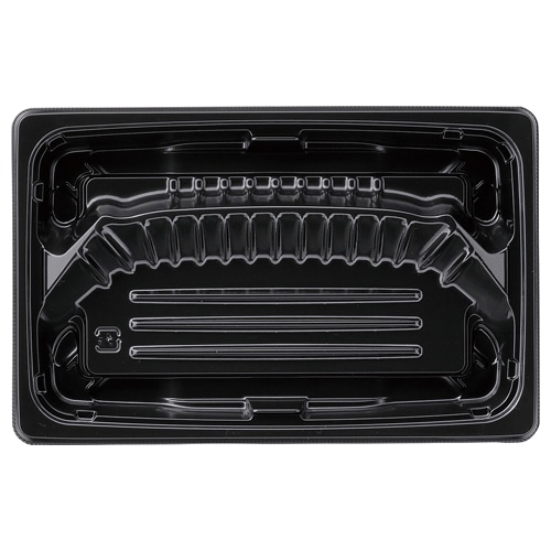 エフピコ 弁当容器　MSDプレイン　本体 20-13TK 黒 50枚/袋（ご注文単位18袋）【直送品】