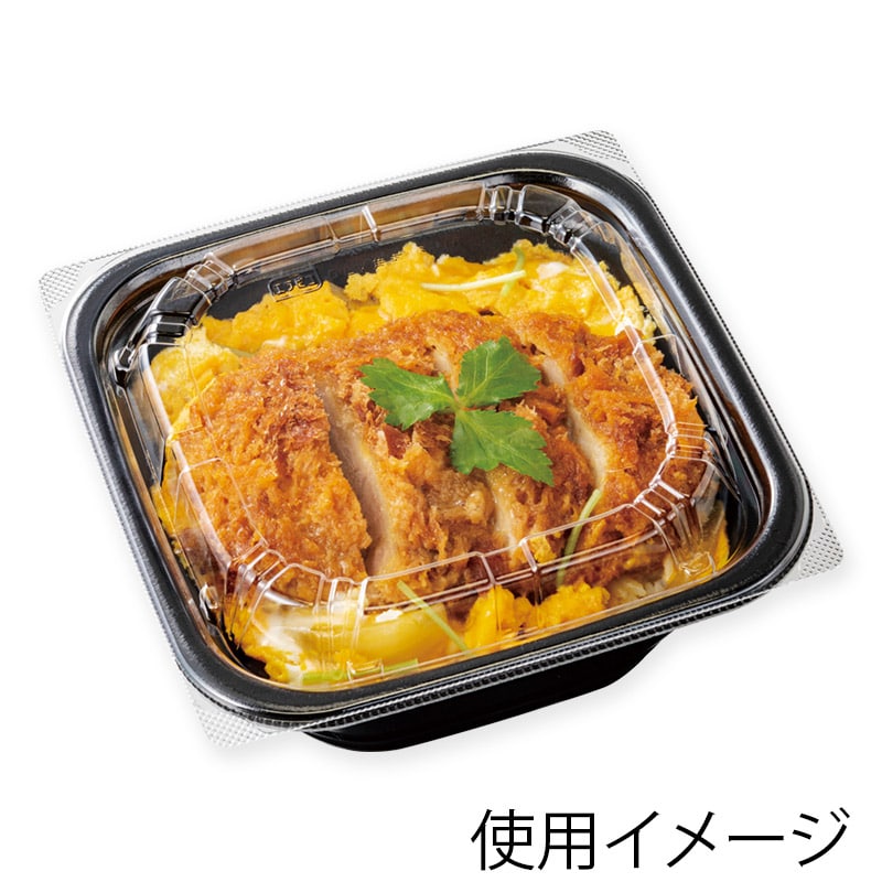 エフピコ 丼容器 DLV角丼 中皿内嵌蓋 16-16 50枚/袋（ご注文単位12袋）【直送品】