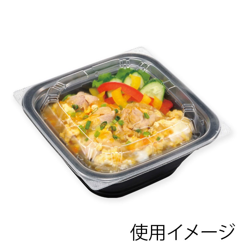 エフピコ 丼容器 DLV角丼 16-16 中皿内嵌蓋弁有 50枚/袋
