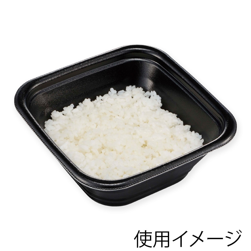 エフピコ 丼容器 DLV角丼 本体 16-16(61) 黒W 50枚/袋(ご注文単位12袋)【直送品】