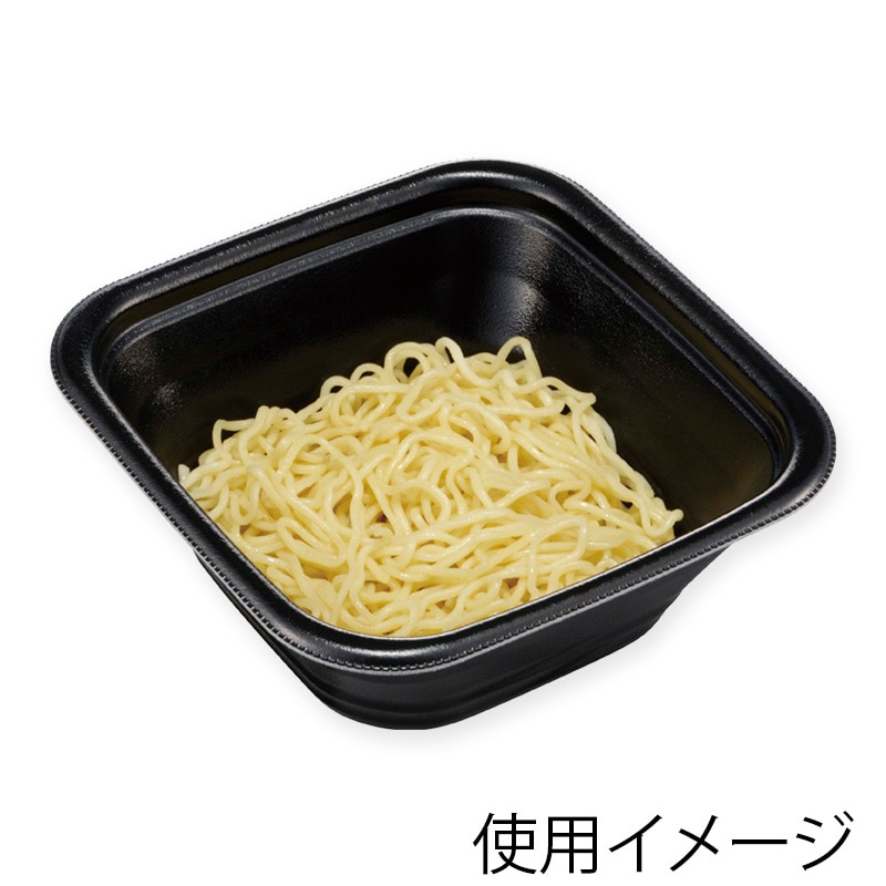 エフピコ 丼容器 DLV角丼 本体 16-16(61) 黒W 50枚/袋(ご注文単位12袋)【直送品】