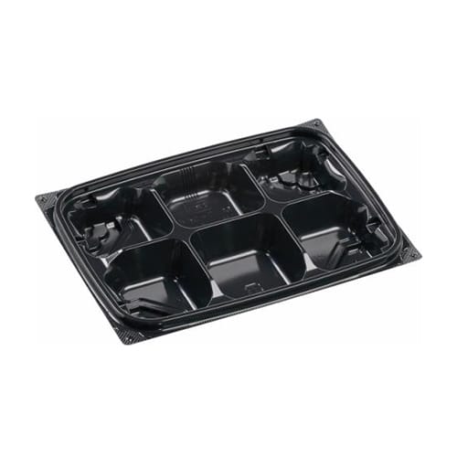 エフピコ 惣菜容器 MSD-SKR 本体 19-14-6 黒 50枚/袋（ご注文単位18袋）【直送品】