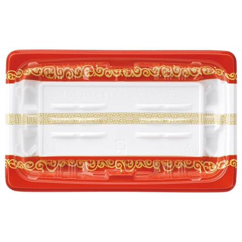 エフピコ 惣菜容器 FTプレイン 本体 18-11(20) 唐草紋 50枚/袋(ご注文単位24袋)【直送品】