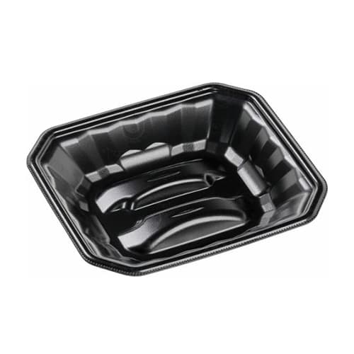 エフピコ 精肉用トレー メガプレート 20-17（37） エコ黒 50枚/袋（ご注文単位16袋）【直送品】