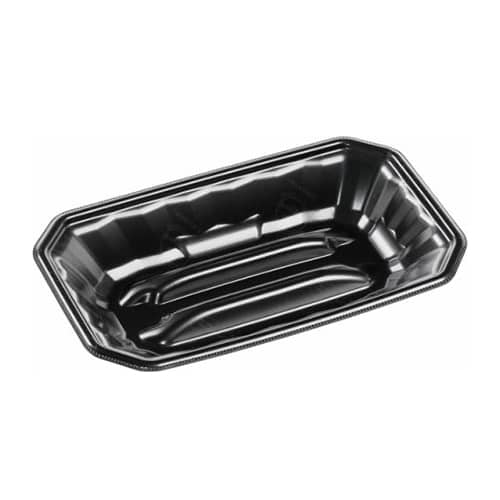 エフピコ 精肉用トレー メガプレート 25-15（37） エコ黒 50枚/袋（ご注文単位16袋）【直送品】