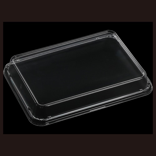 エフピコ オードブル容器　ティアラ角皿　外嵌合蓋 T-ティアラ角36-26　OPS 透明 50枚/束（ご注文単位4束）【直送品】