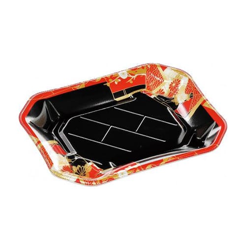 エフピコ 寿司容器 美彩 本体 2-3 花小町赤 50枚/袋（ご注文単位18袋）【直送品】