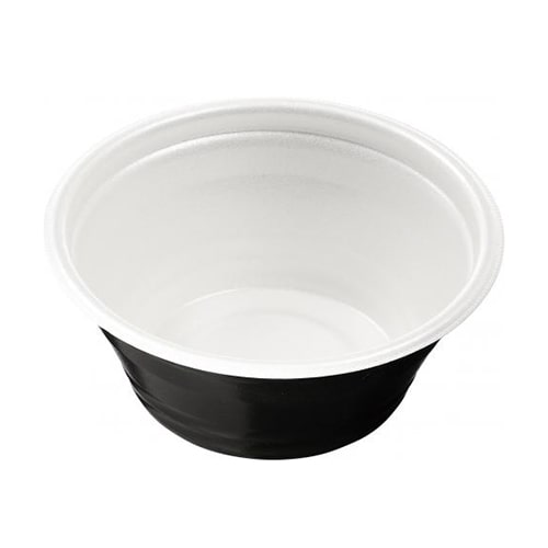 エフピコ 麺・丼容器 DLV麺丼 本体 16（68）MFP 白黒 50枚/袋（ご注文単位12袋）【直送品】