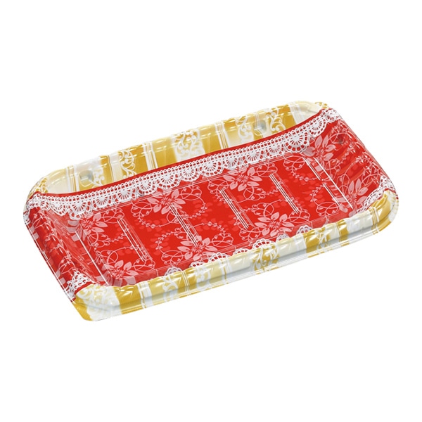 エフピコ 惣菜容器　MSDティアラプレート　本体 26-15 リラD赤 50個/袋（ご注文単位12袋）【直送品】