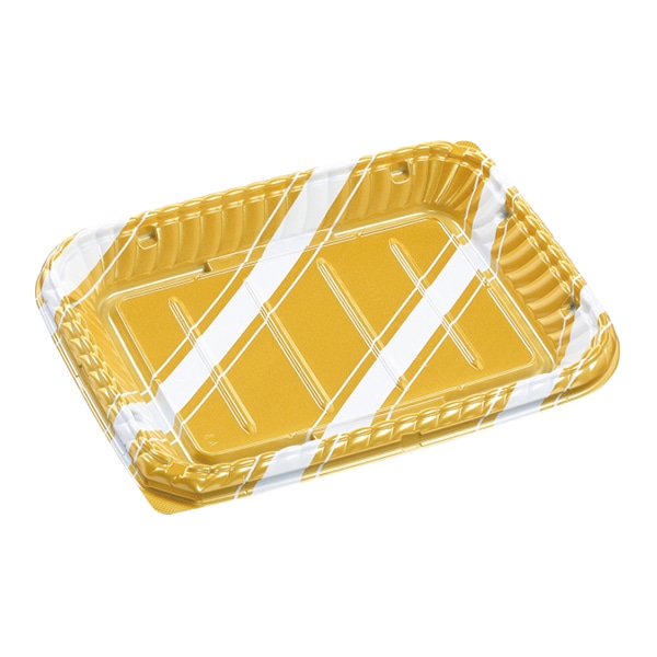 エフピコ 惣菜容器　MSDティアラプレート　本体 26-20 スラン金 50個/袋（ご注文単位8袋）【直送品】