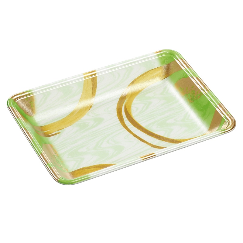 エフピコ 発泡トレー容器 FLB-Y18-33 円熟緑 100枚/袋（ご注文単位9袋）【直送品】