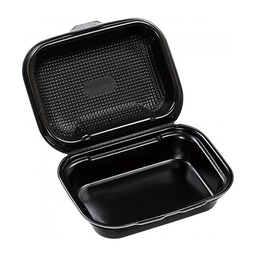 エフピコ 折蓋弁当容器　DLVボーノ 22-16 黒W 30枚/束（ご注文単位6束）【直送品】