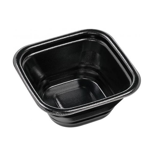 エフピコ 丼容器 DLV角丼 本体 14-14（61）MFP 黒W 50枚/袋（ご注文単位16袋）【直送品】