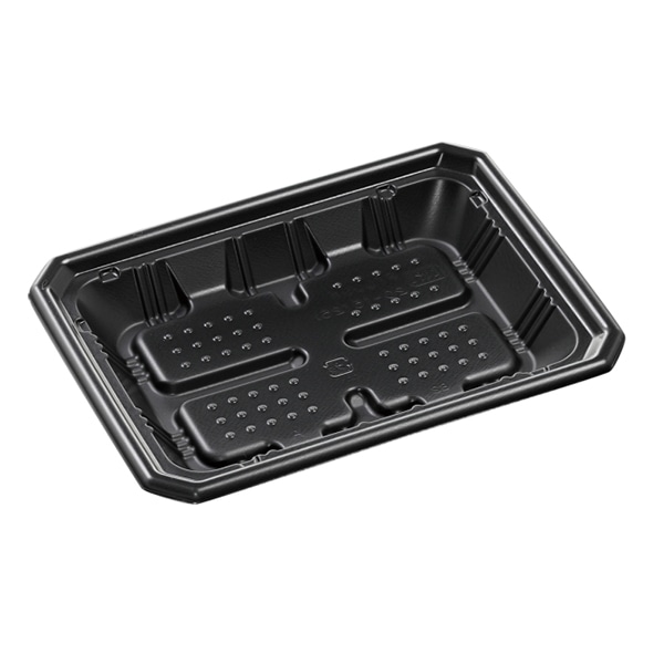 エフピコ 冷凍対応トレー容器　FTレンジ 角20-15（25） 耐寒黒 50枚/袋（ご注文単位12袋）【直送品】