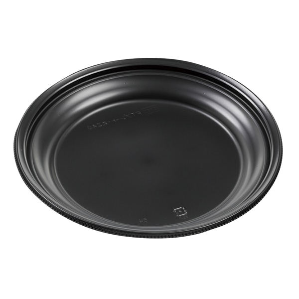 エフピコ 冷凍対応容器　FTプレート-丸240  耐寒黒 50枚/袋（ご注文単位8袋）【直送品】