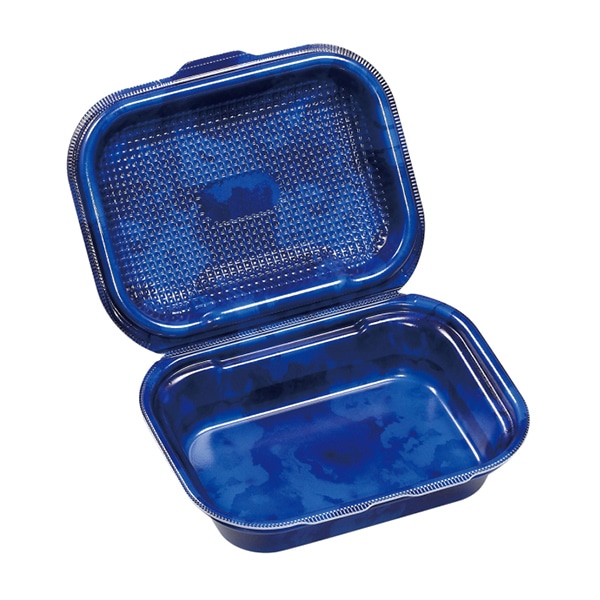 エフピコ 折蓋弁当容器 DLVボーノ 20-15 カフェブルーW 30個/袋(ご注文単位8袋)【直送品】