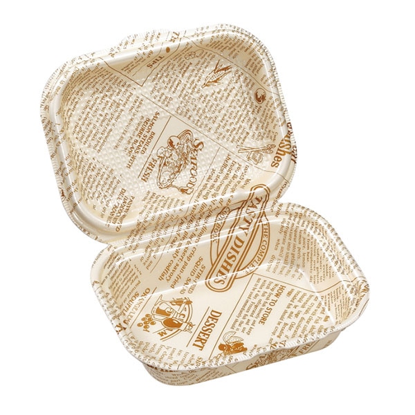 エフピコ 折蓋弁当容器 DLVボーノ 20-15 タイムス茶W 30個/袋(ご注文単位8袋)【直送品】