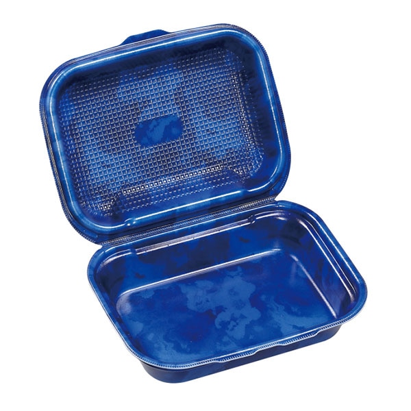 エフピコ 折蓋弁当容器 DLVボーノ 23-18 カフェブルーW 30個/袋(ご注文単位6袋)【直送品】