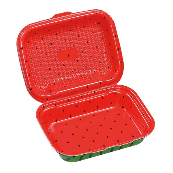 エフピコ 折蓋弁当容器 DLVボーノ 23-18 スイカ 30個/袋(ご注文単位6袋)【直送品】