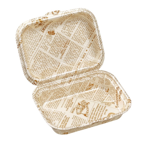 エフピコ 折蓋弁当容器 DLVボーノ 23-18 タイムス茶W 30個/袋(ご注文単位6袋)【直送品】