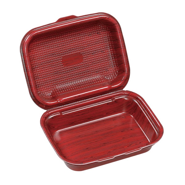 エフピコ 折蓋弁当容器 DLVボーノ 23-18 渋木目W 30個/袋(ご注文単位6袋)【直送品】