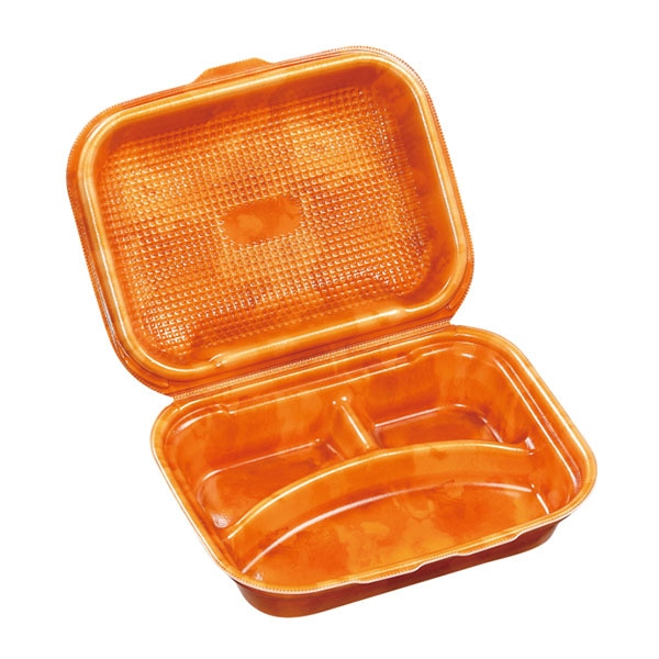 エフピコ 折蓋弁当容器　DLVボーノ 23-18-1 カフェORW 30個/袋（ご注文単位6袋）【直送品】