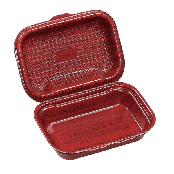 エフピコ 折蓋弁当容器 DLVボーノ 23-16 渋木目W 30個/袋(ご注文単位6袋)【直送品】