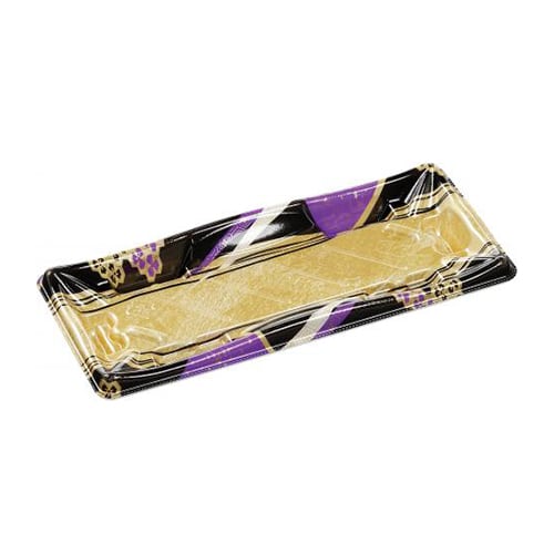 エフピコ 寿司容器 輝ステージ 本体 1-5PK 角みやび紫 50枚/袋（ご注文単位20袋）【直送品】