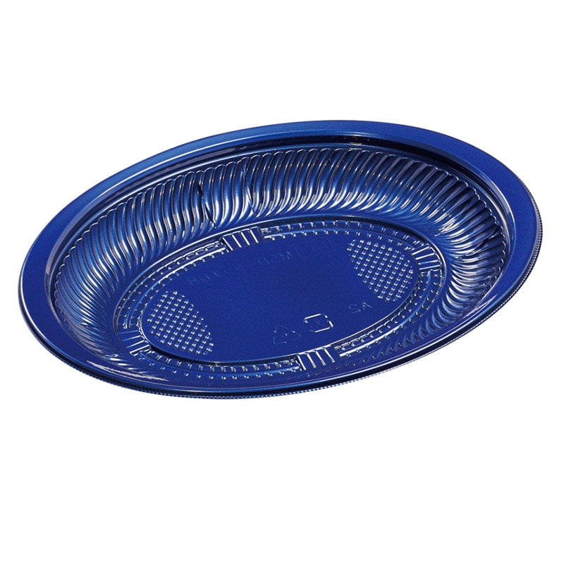 エフピコ プレート容器　MSD-ランチ　本体 68 Mブルー 50枚/袋（ご注文単位16袋）【直送品】