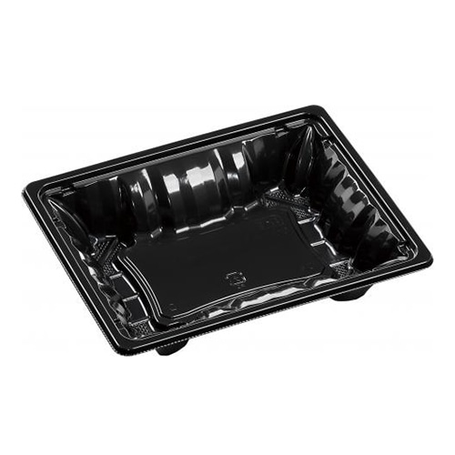 エフピコ お重容器 MSDアコード重 本体 19-15(37) 黒 50枚/束(ご注文単位20束)【直送品】