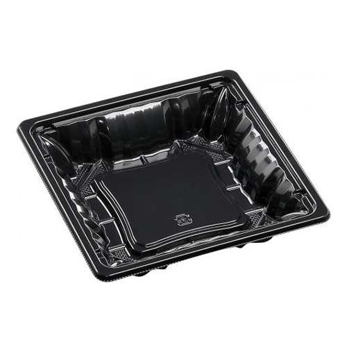 エフピコ お重容器 MSDアコード重 本体 16-16(33) 黒 50枚/束(ご注文単位24束)【直送品】