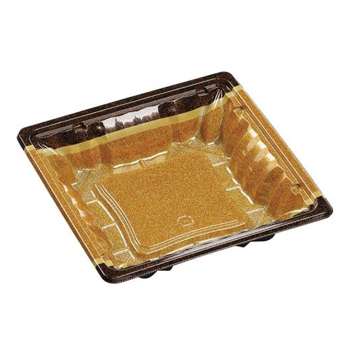 エフピコ お重容器 MSDアコード重 本体 16-16(33) 豊楽金 50枚/束(ご注文単位24束)【直送品】