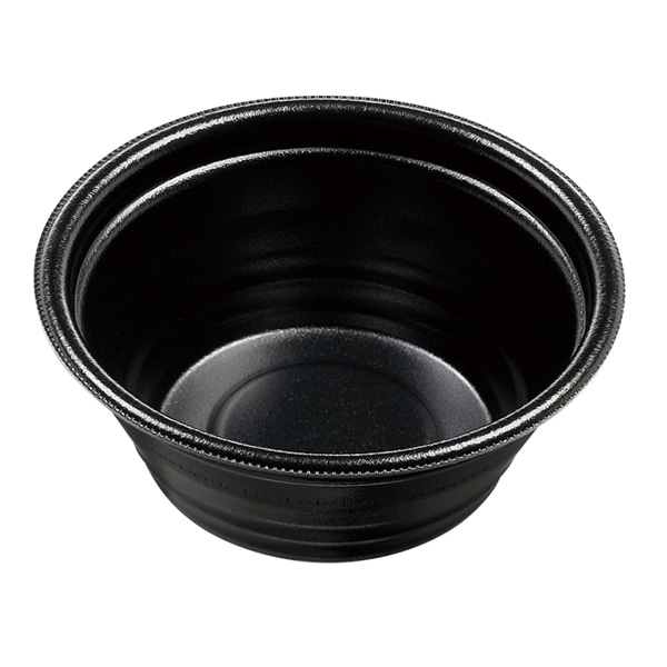 エフピコ 麺・丼容器　DLV麺丼　本体 15（58） 黒W 50個/袋（ご注文単位16袋）【直送品】