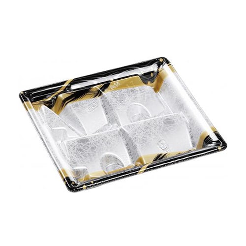 エフピコ 刺身容器 長角鉢TZ PT 本体 19-17 雪舟金 50枚/袋（ご注文単位12袋）【直送品】