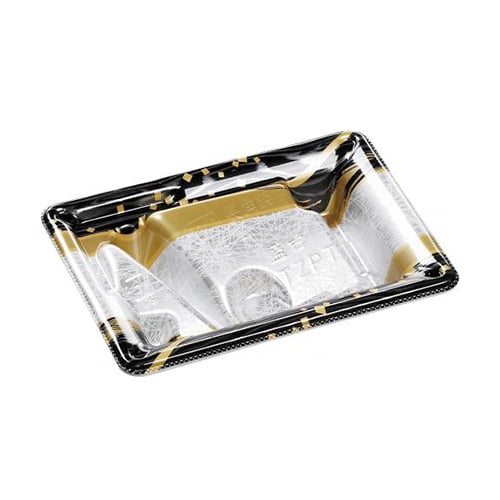 エフピコ 刺身容器 長角鉢TZ PT 本体 15-11 雪舟金 50枚/袋（ご注文単位24袋）【直送品】