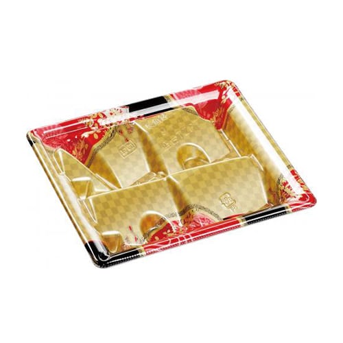 エフピコ 刺身容器 長角鉢TZ PT 本体 19-17 花明り金 50枚/袋（ご注文単位12袋）【直送品】
