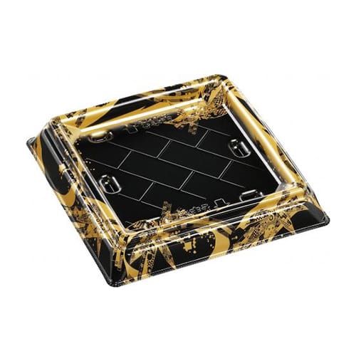 エフピコ 寿司桶容器 祝賀桶 本体 20-20 12貫PT おり姫金 50枚/袋（ご注文単位8袋）【直送品】