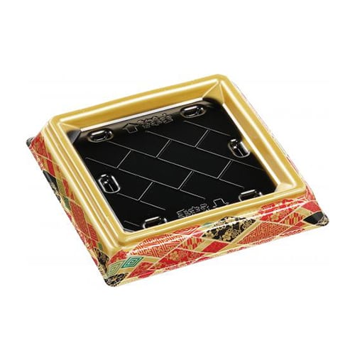 エフピコ 寿司桶容器 祝賀桶 本体 20-20 12貫PT 万福金 50枚/袋（ご注文単位8袋）【直送品】
